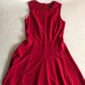 Sharagano Women's Red Sleeveless Midi Dress-14